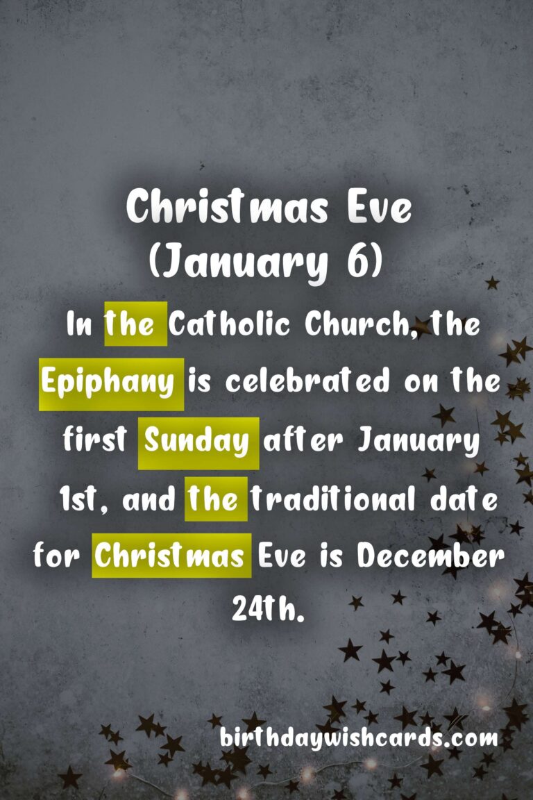 The Magic of Christmas Eve (January 6)