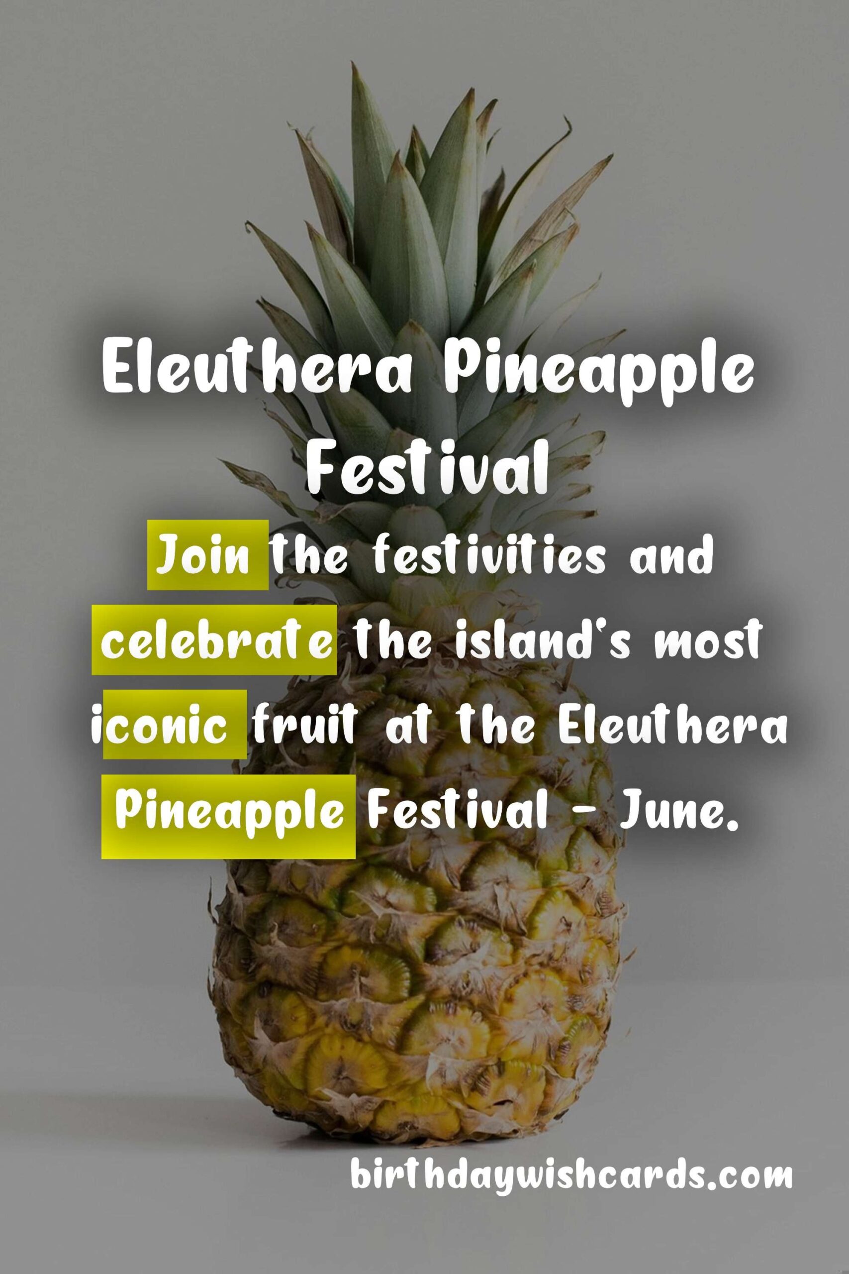 Experience the Sweetness of Eleuthera Pineapple Festival - June