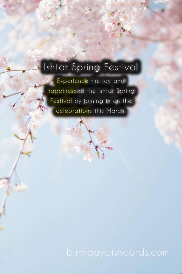 Celebrate the Arrival of Spring with the Ishtar Spring Festival in March