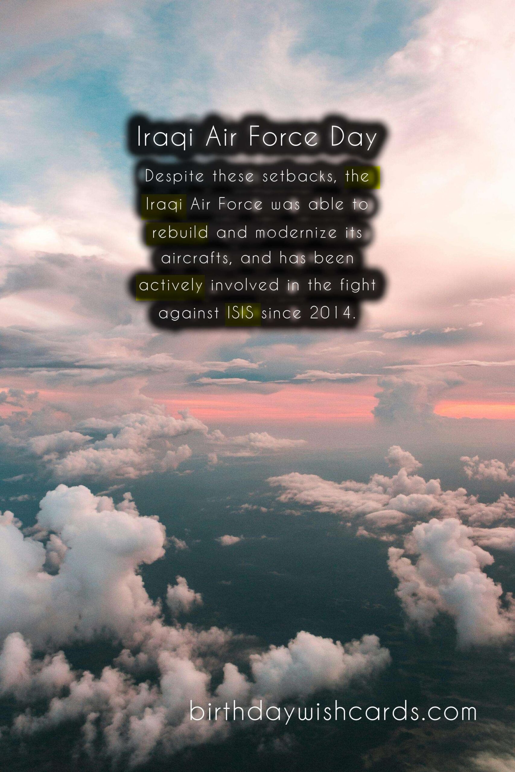 Birthday Wish Cards | Celebrate Iraqi Air Force Day on August 22 with These Fascinating Facts