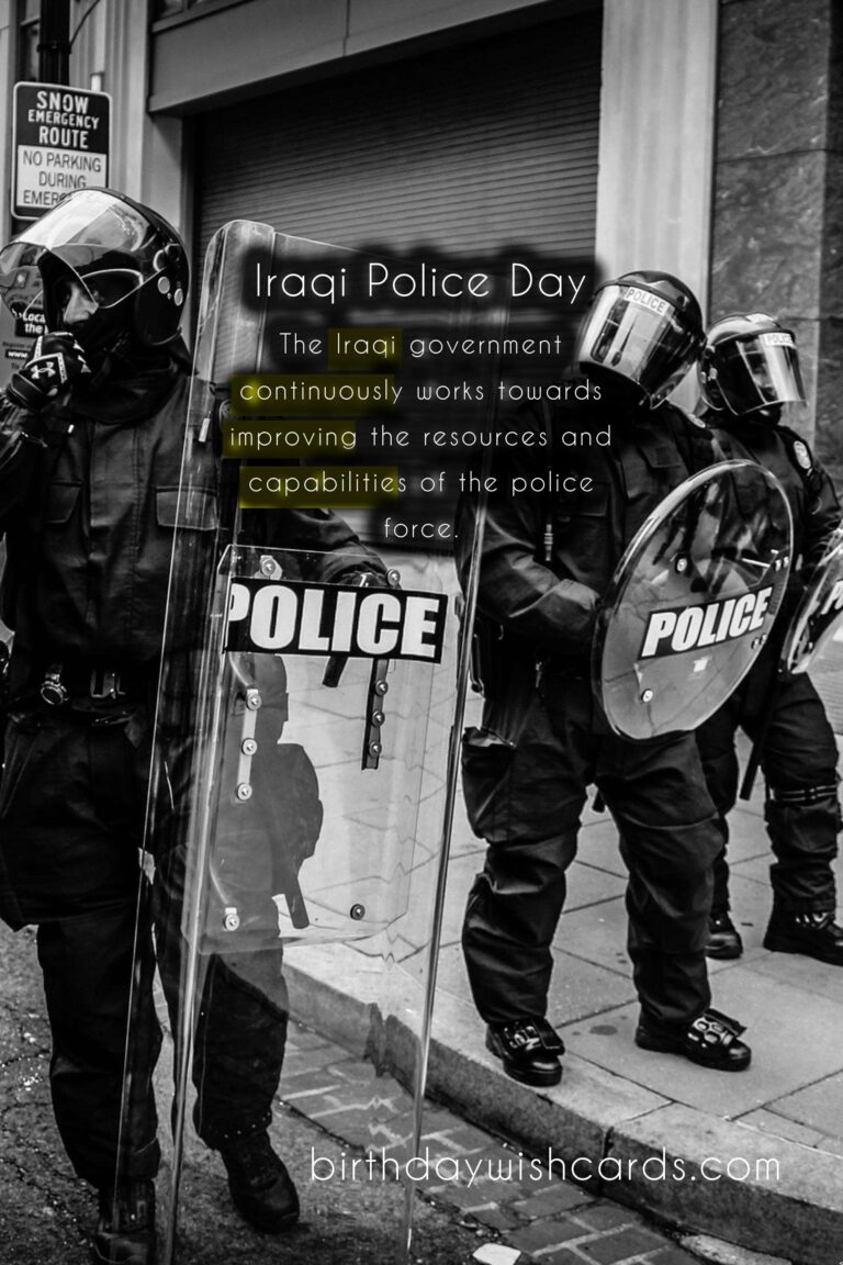 January 9: Celebrating Iraqi Police Day