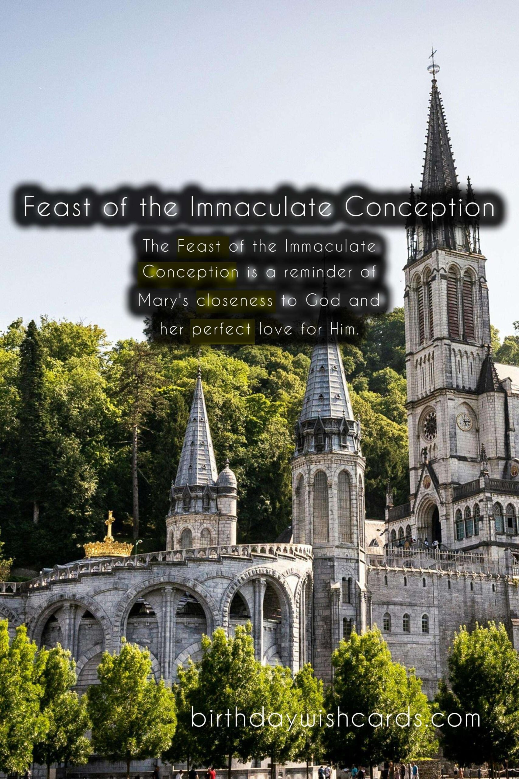 Birthday Wish Cards | Celebrate the Feast of the Immaculate Conception on December 8!