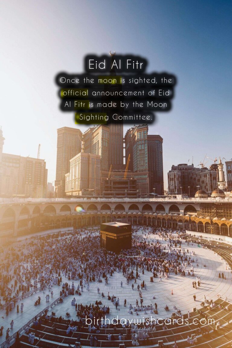Eid Al Fitr – Dates Vary Depending on the Lunar Calendar
