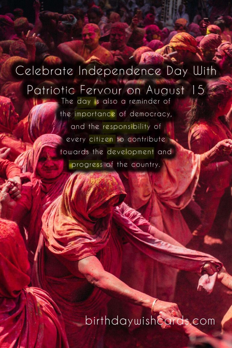 Celebrate Independence Day With Patriotic Fervour on August 15