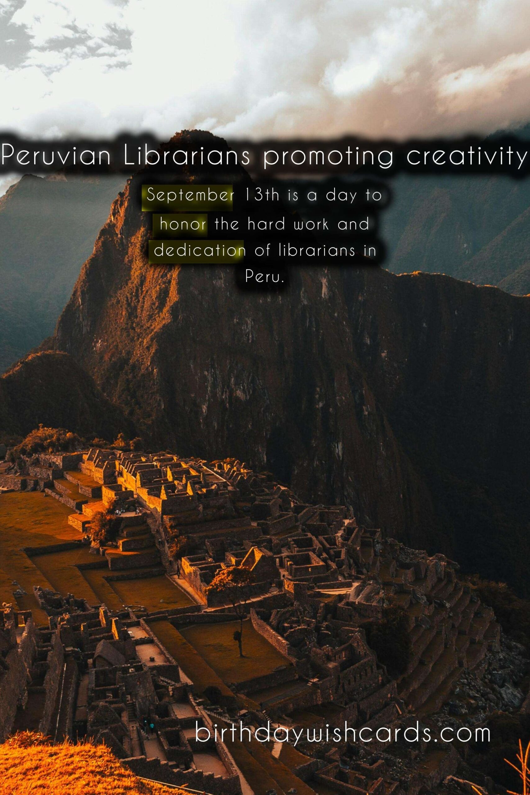 A Celebration of Creativity: September 13th - Dia del Bibliotecario Peruano (Peruvian Librarian Day)