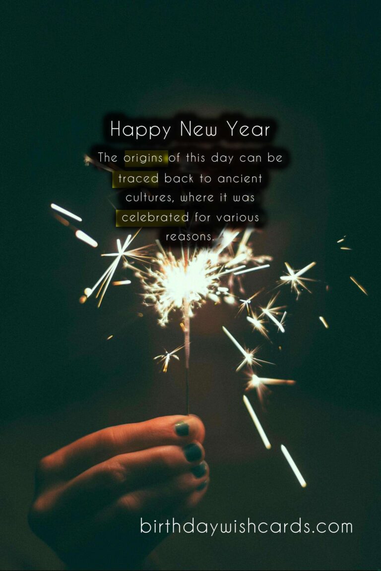 1st January – New Year’s Day