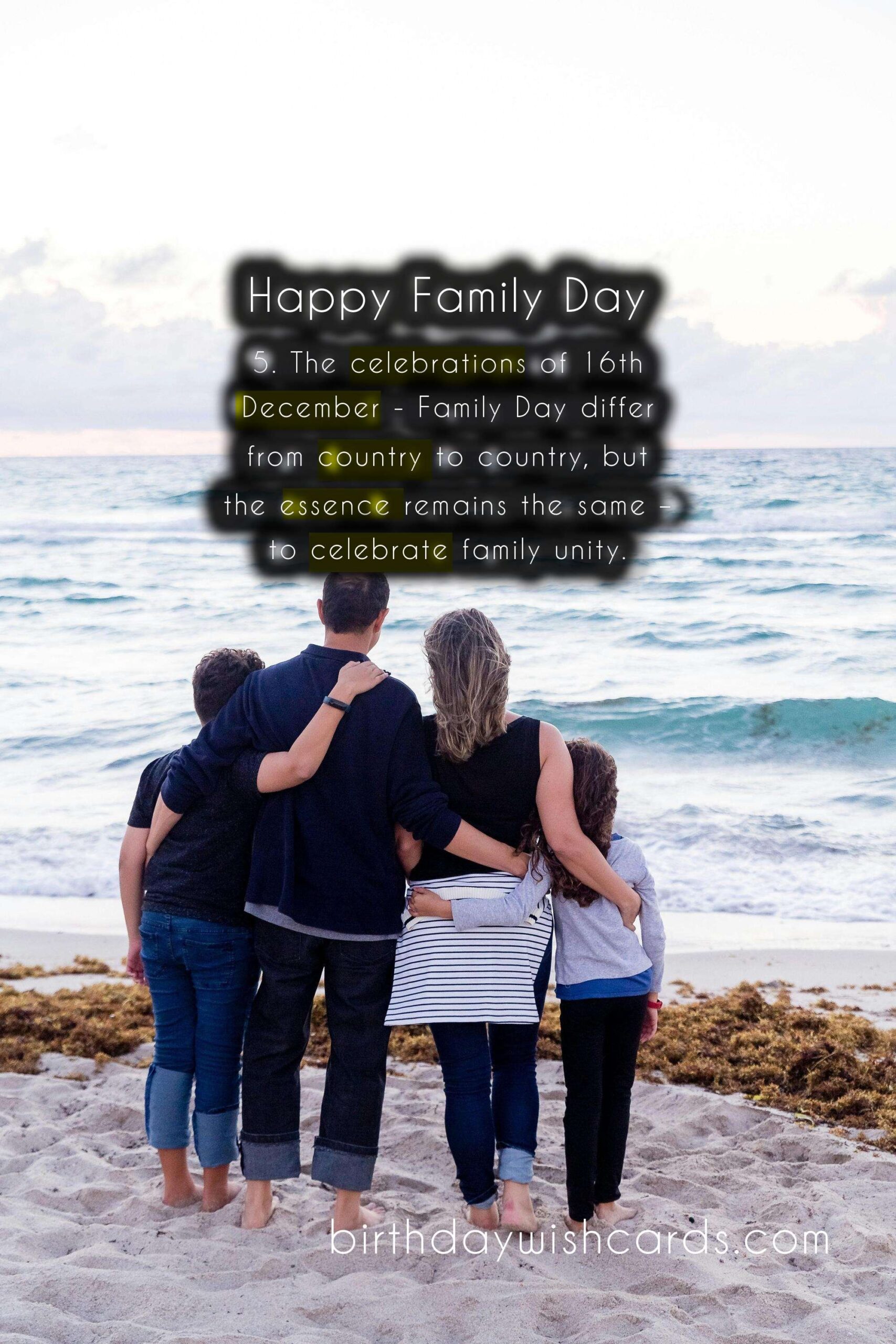 16th December - Family Day: The Perfect Time to Celebrate with Your Loved Ones!