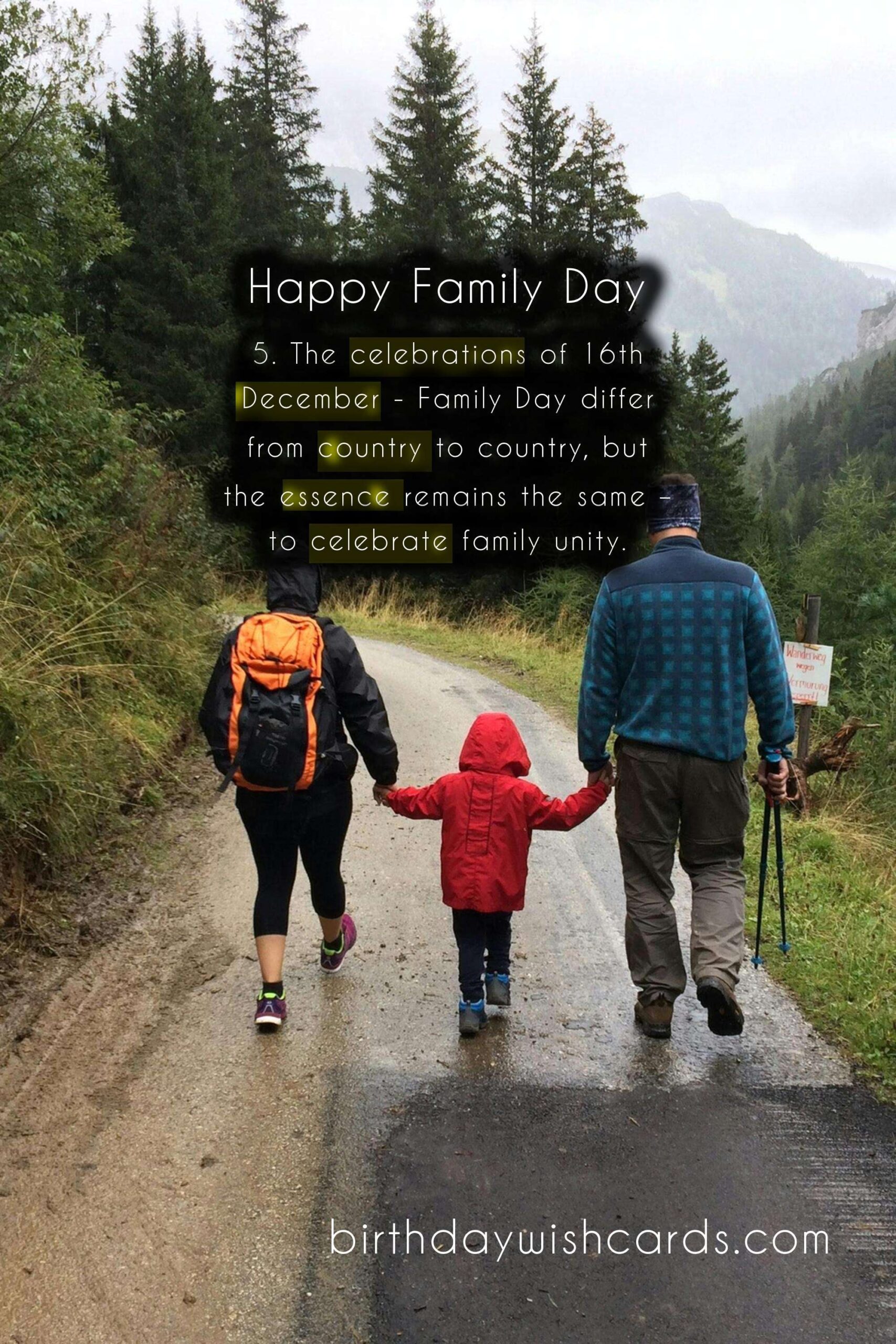 16th December - Family Day: The Perfect Time to Celebrate with Your Loved Ones!