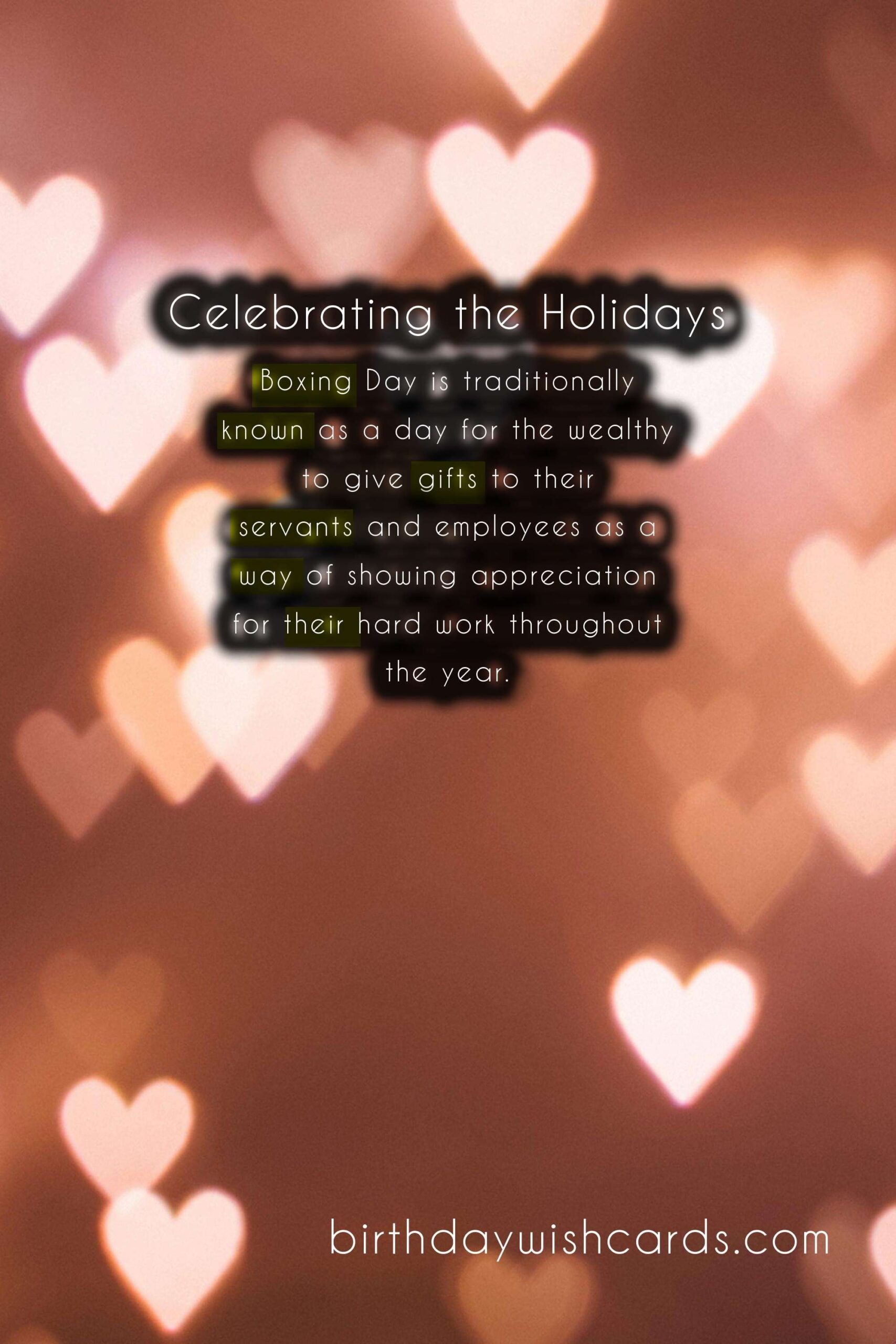 Celebrate the Holidays: Boxing Day and Independence Day on January 1