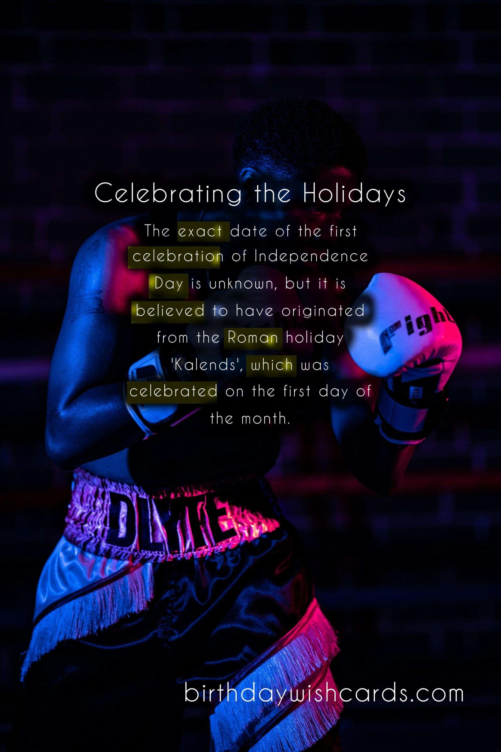 Celebrate the Holidays: Boxing Day and Independence Day on January 1