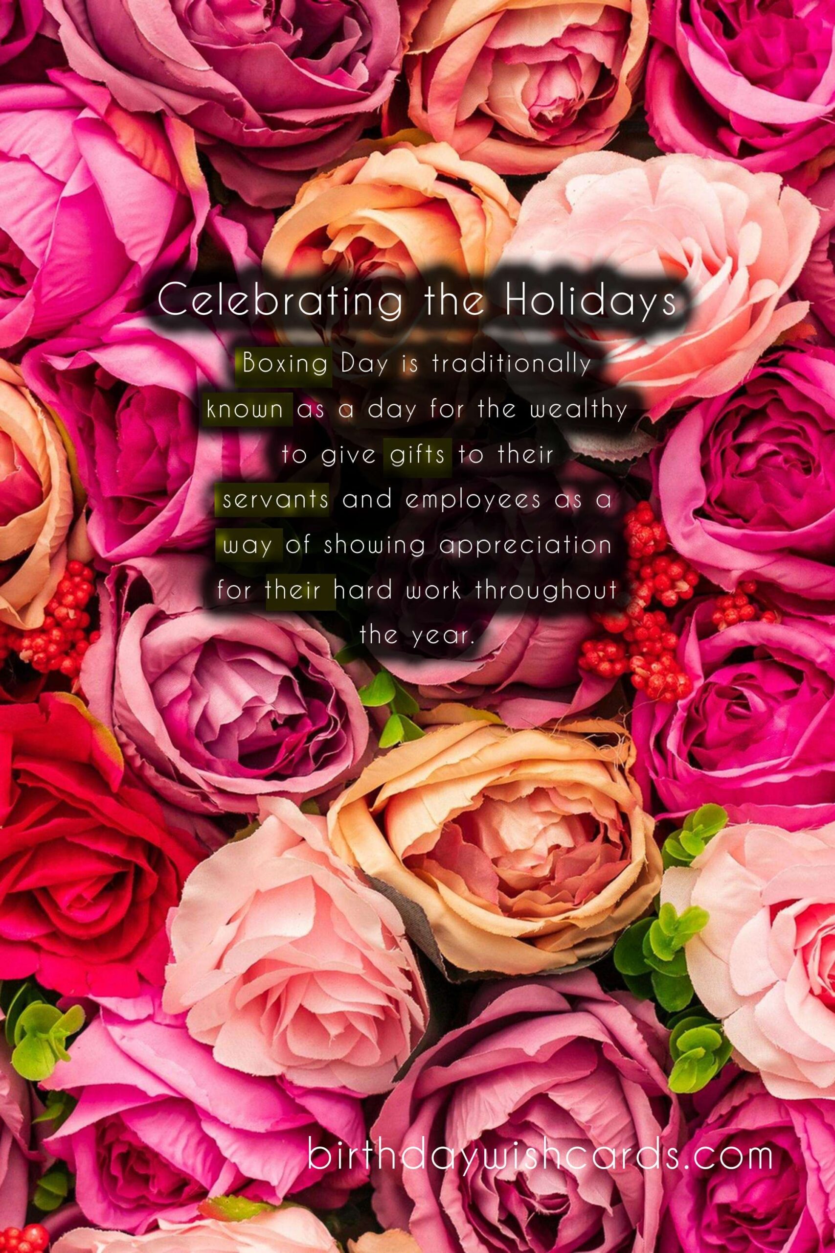 Celebrate the Holidays: Boxing Day and Independence Day on January 1