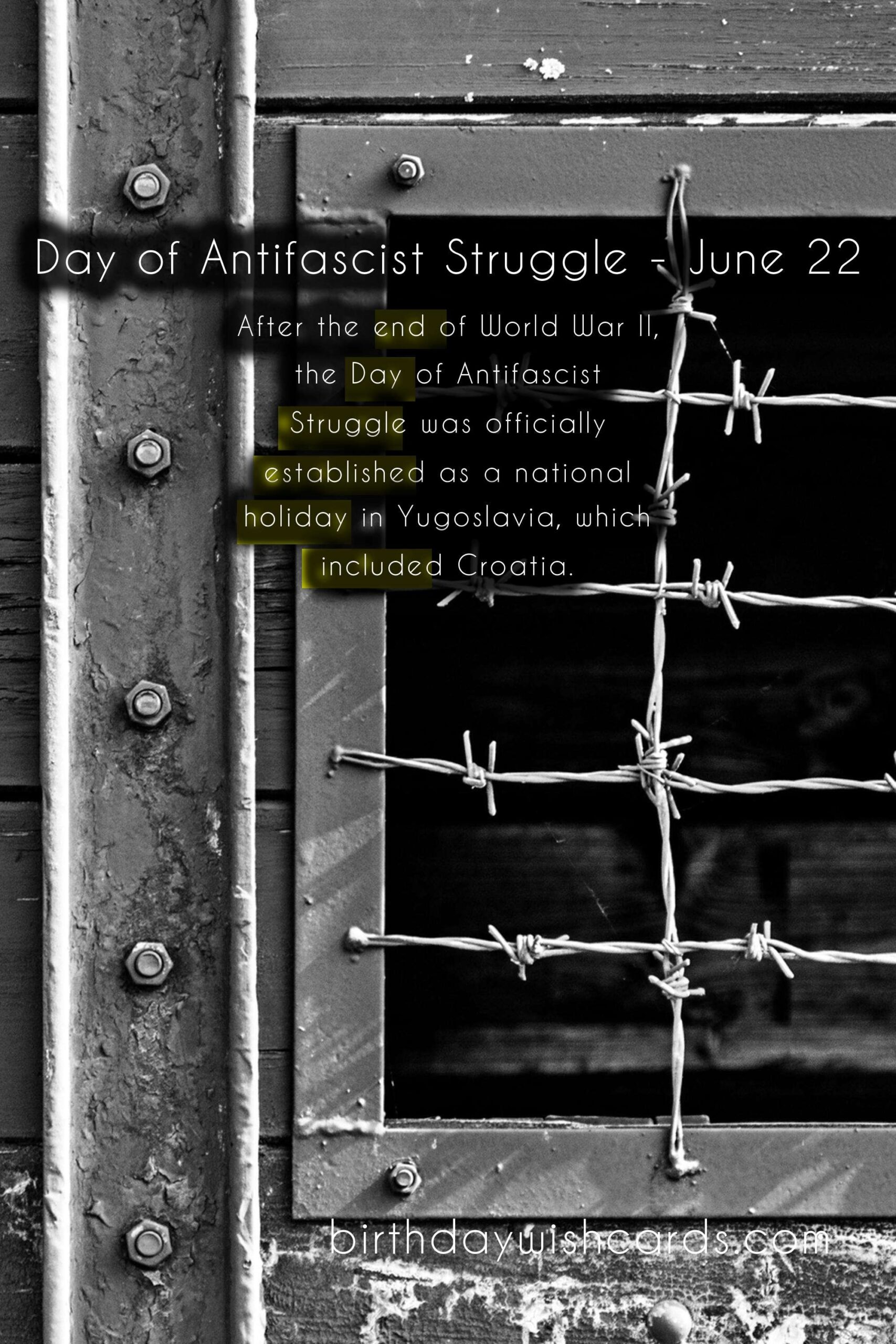 The Day of Antifascist Struggle - Commemorating June 22
