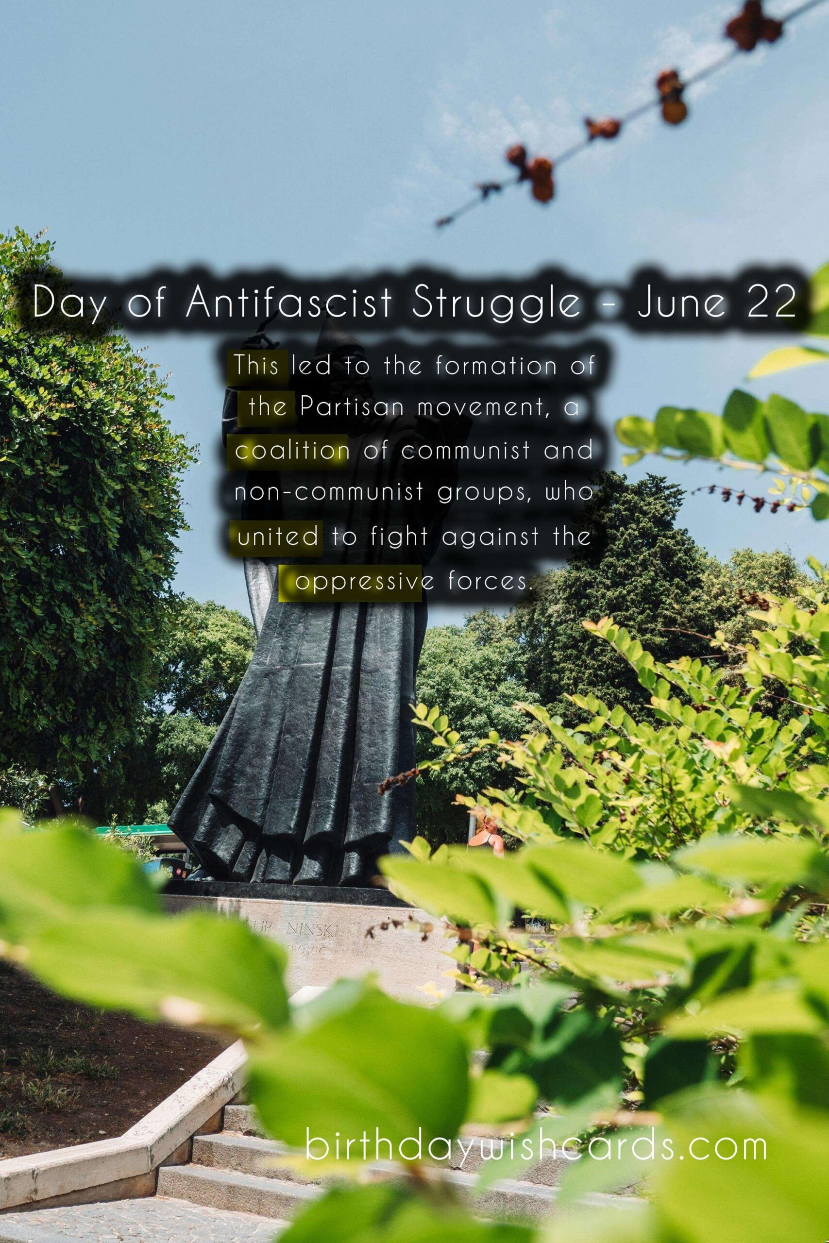 The Day of Antifascist Struggle - Commemorating June 22