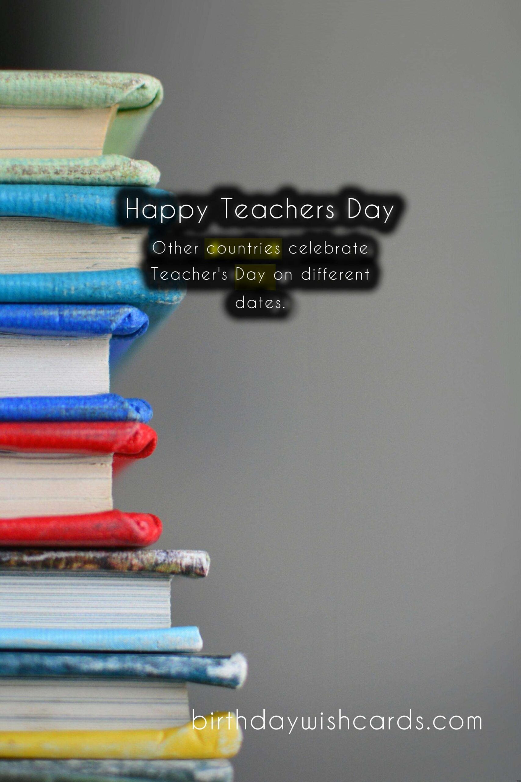 Celebrate Teacher's Day - September 10 with Gratitude and Appreciation