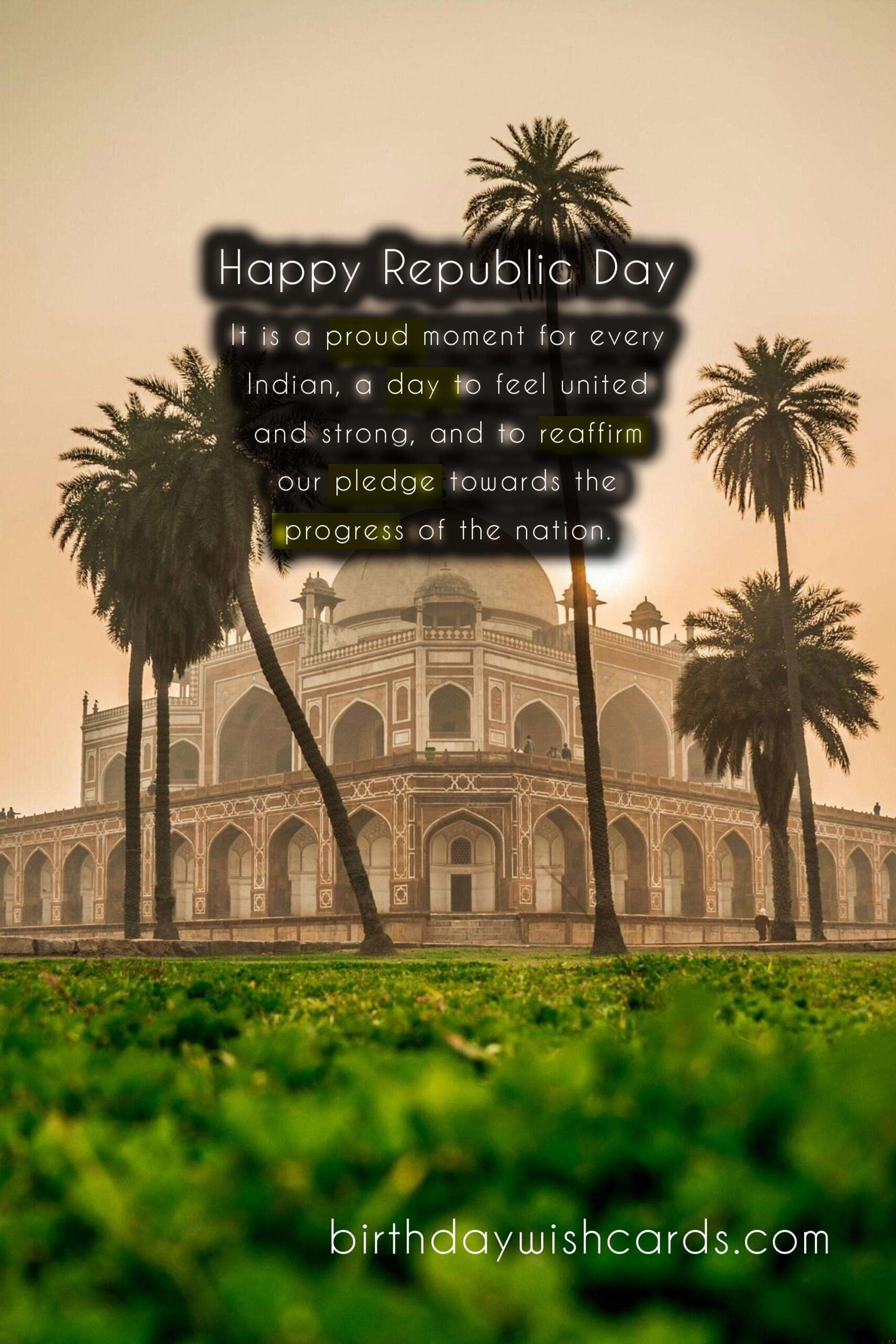 Birthday Wish Cards | A Nation's Pride: Celebrating India's Independence Day - January 25