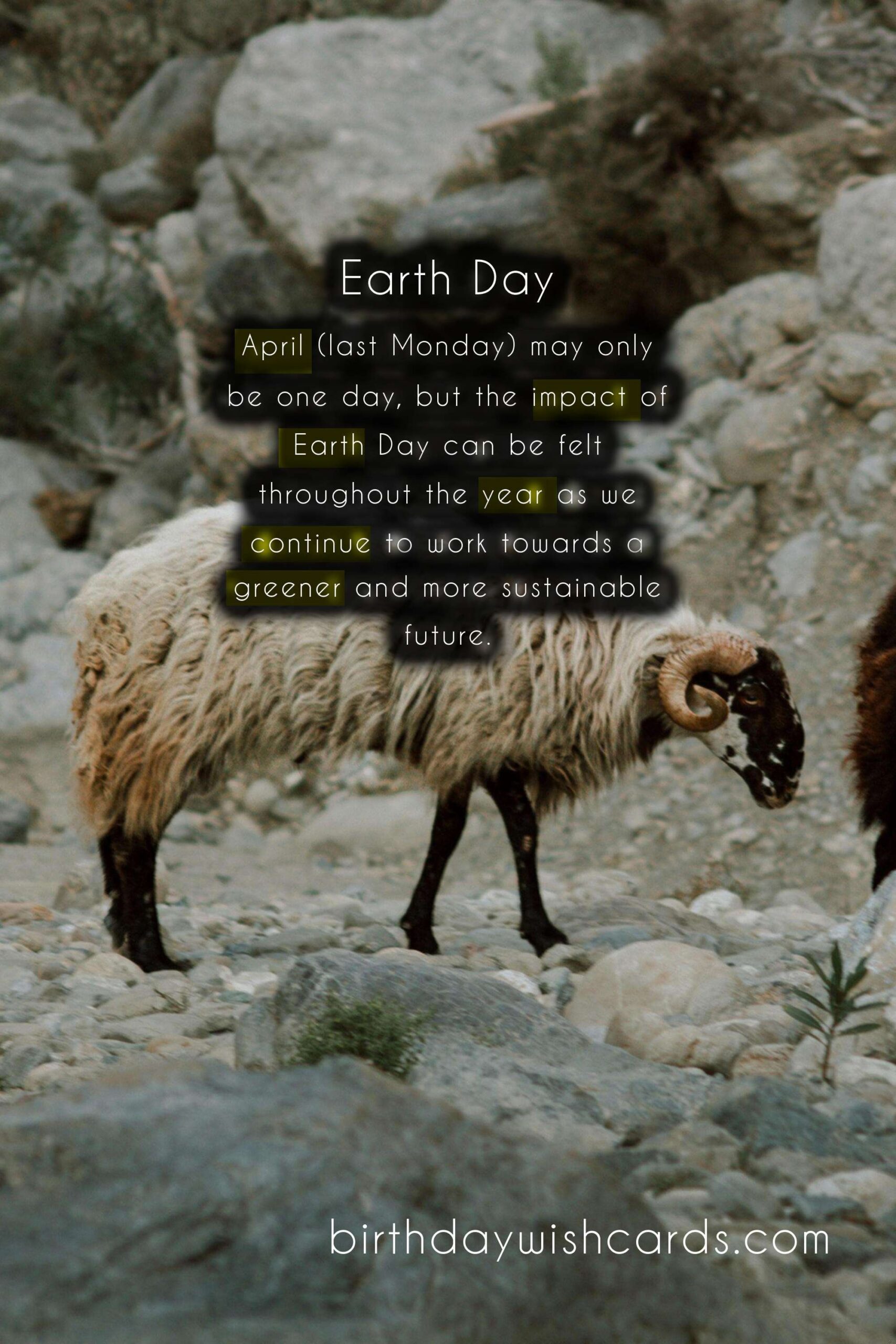April (last Monday): Earth Day