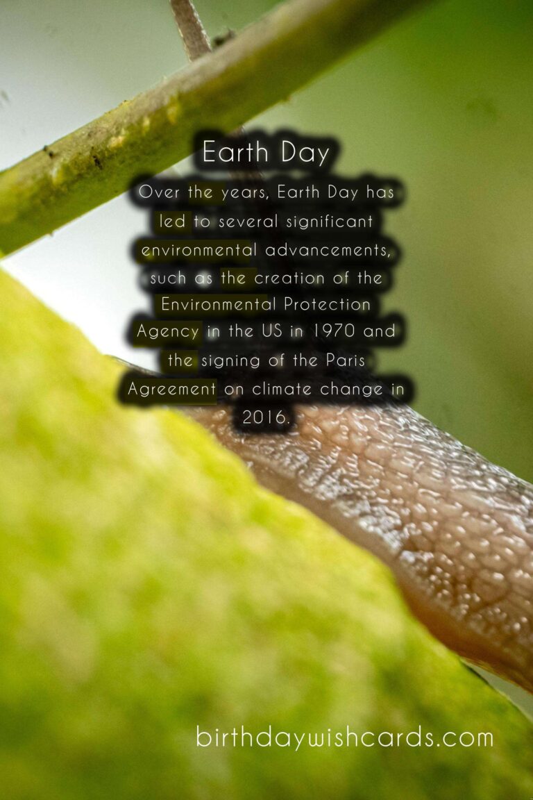 April (last Monday): Earth Day