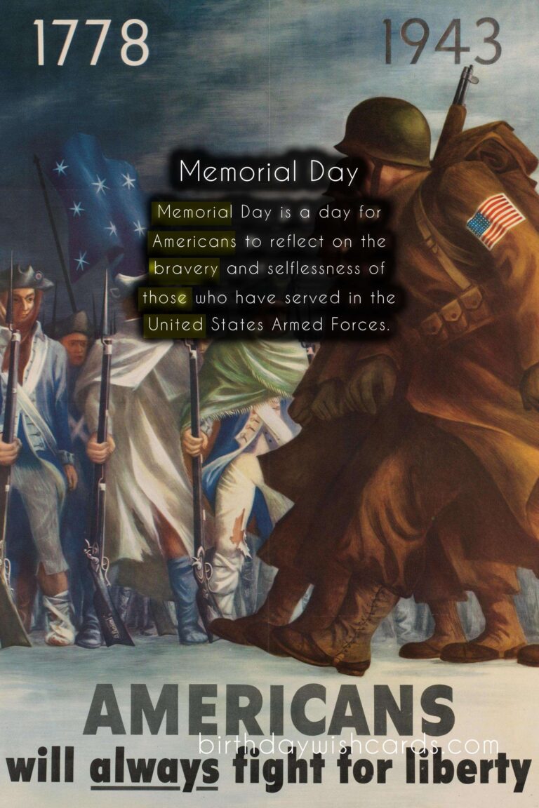 Memorial Day: Honoring Those Who Gave Their Lives for Our Country