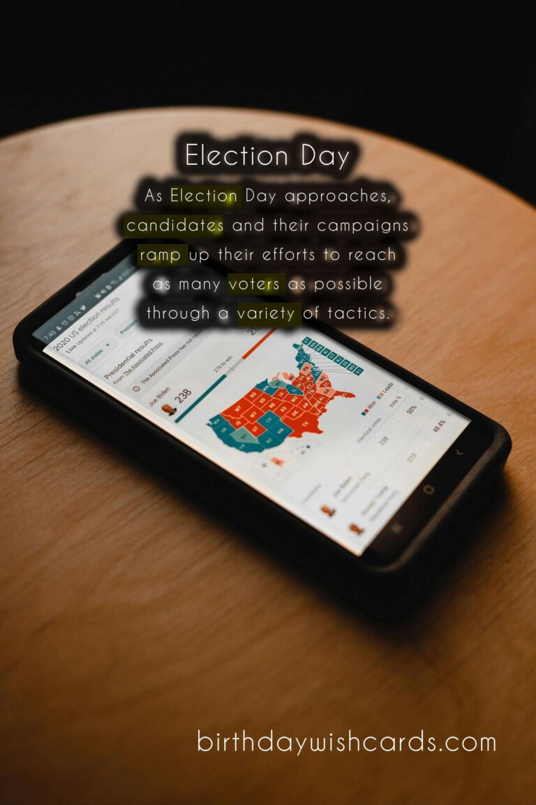 November (first Tuesday after first Monday): Election Day