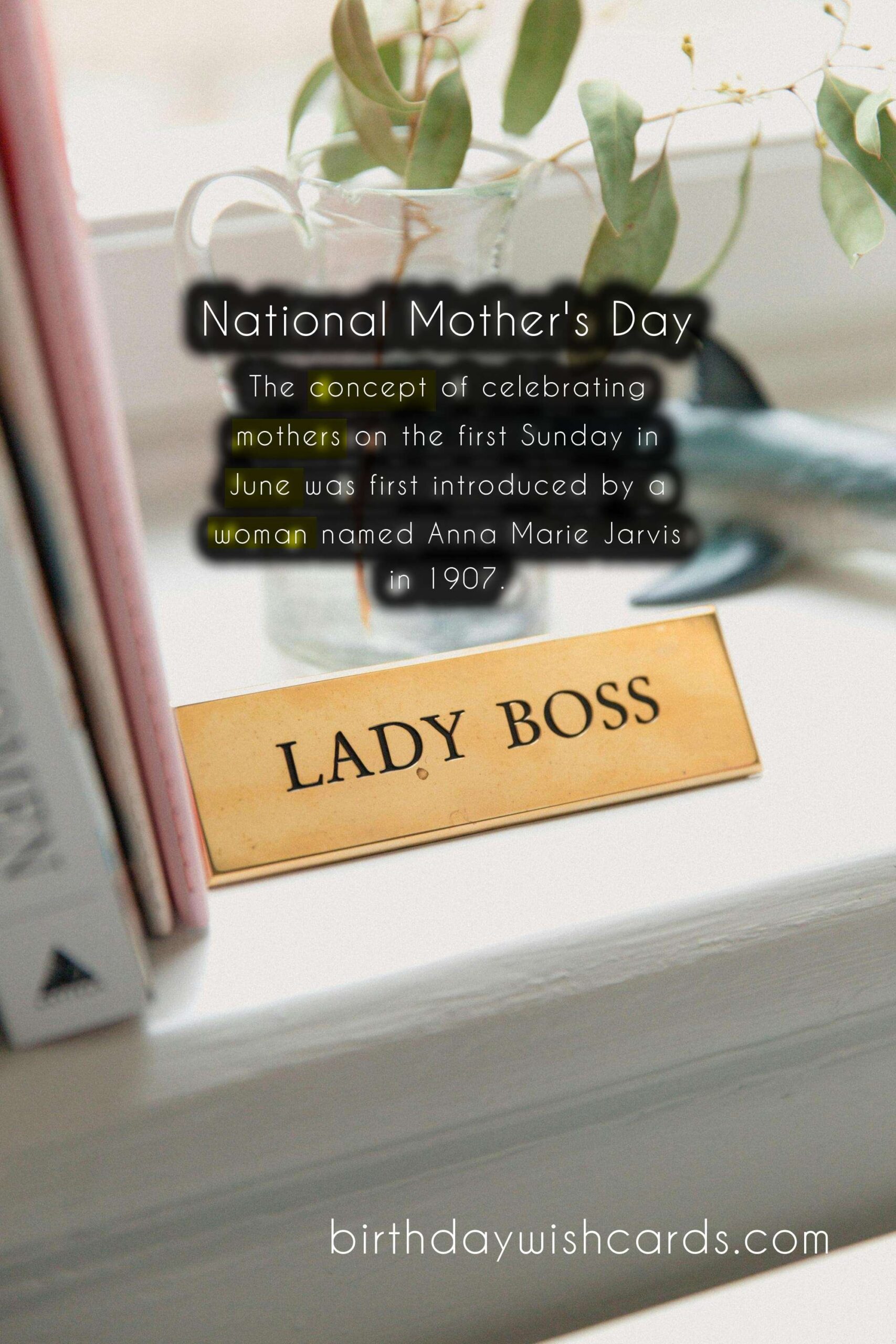 First Sunday in June: National Mother's Day