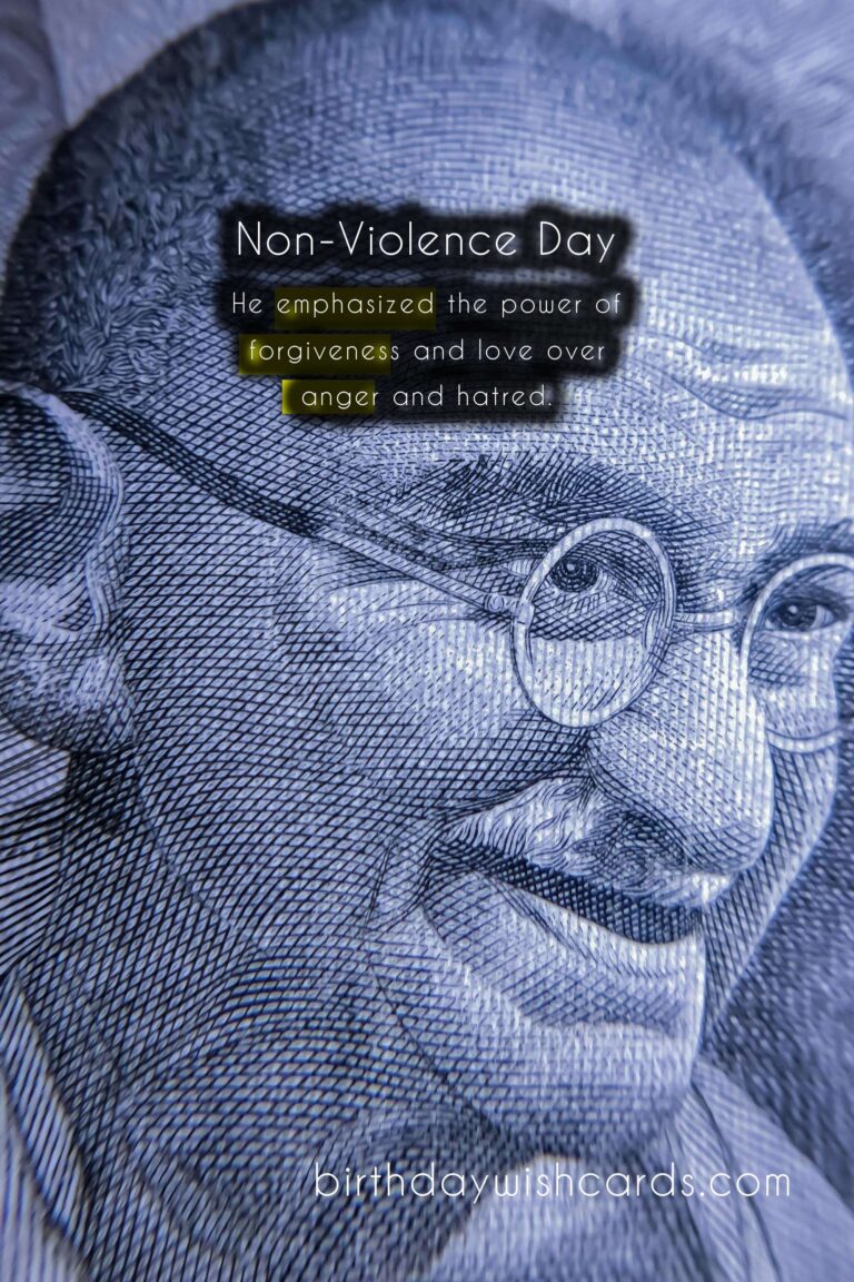 National Day of Non-Violence – October 2nd