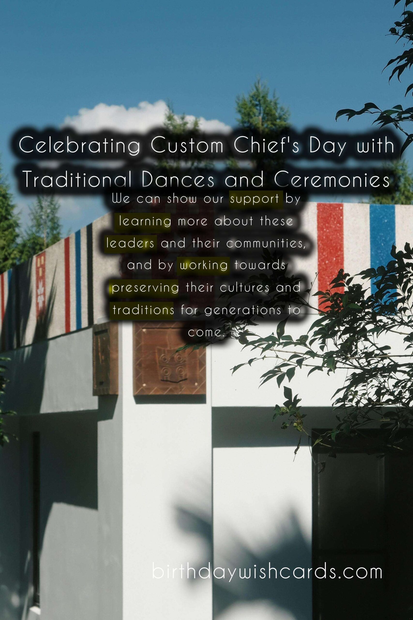 March 5 - Custom Chief's Day: Celebrating the Leaders and Protectors of Our Communities