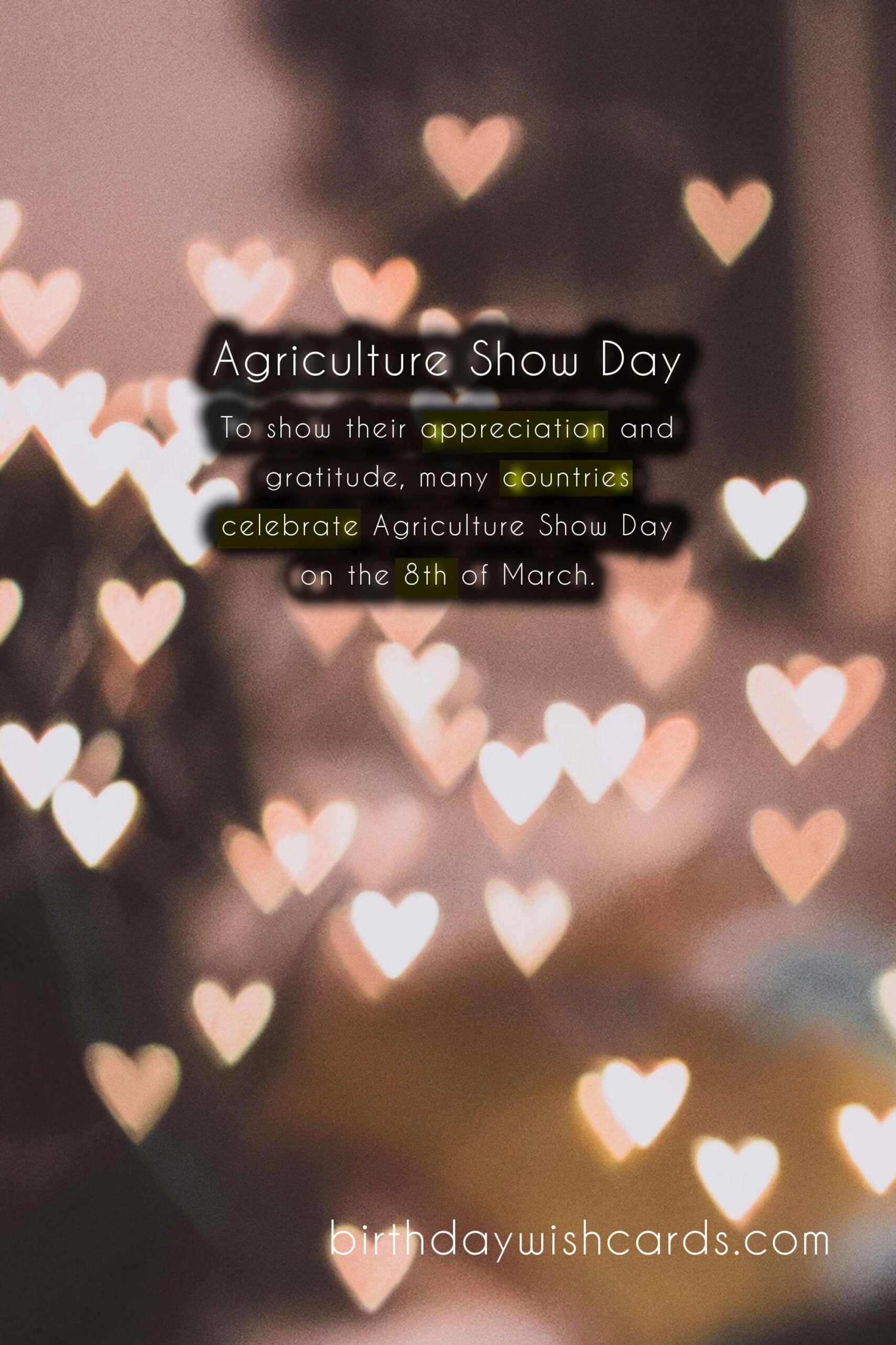 March 8 - Agriculture Show Day