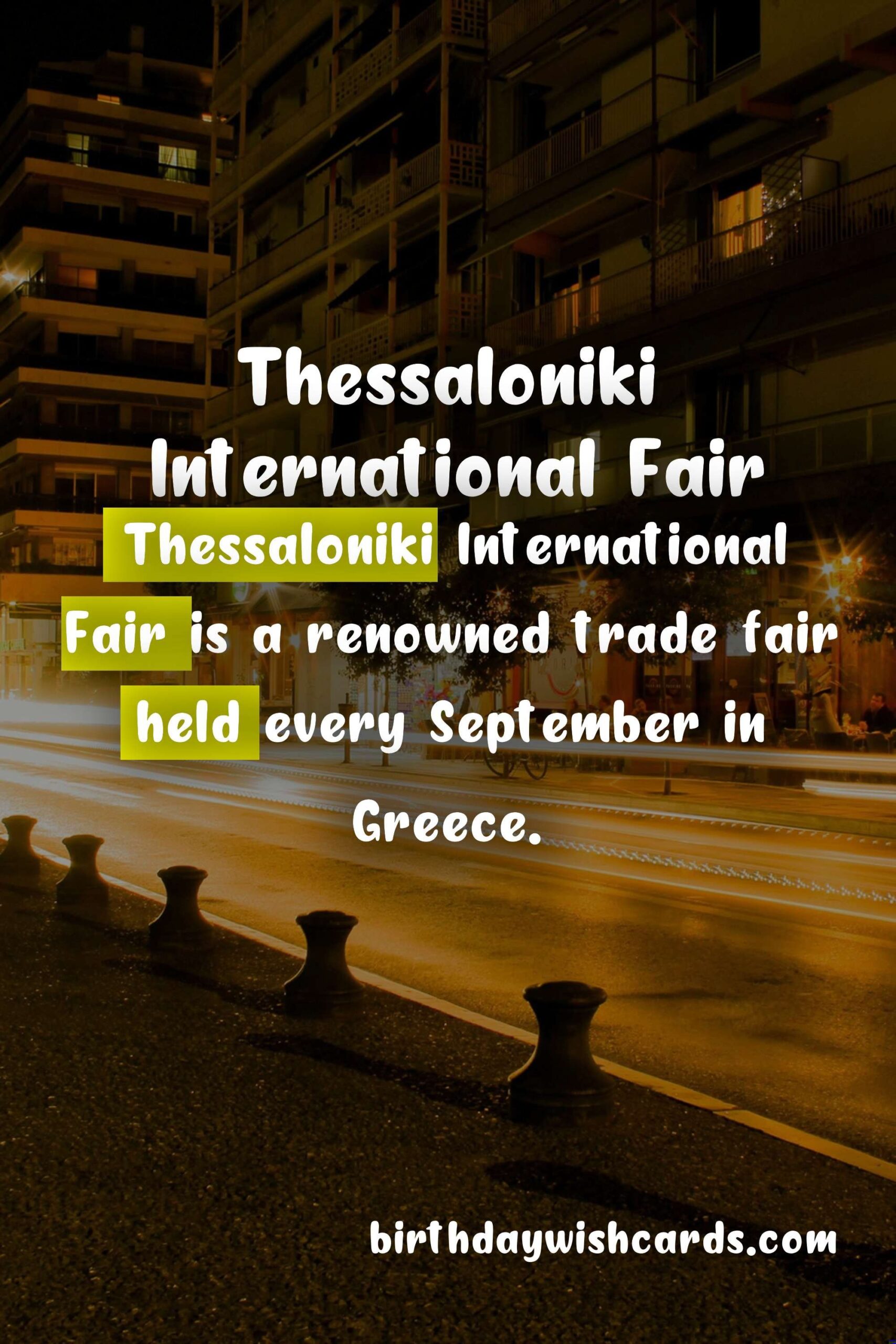 Birthday Wish Cards | Thessaloniki International Fair - September