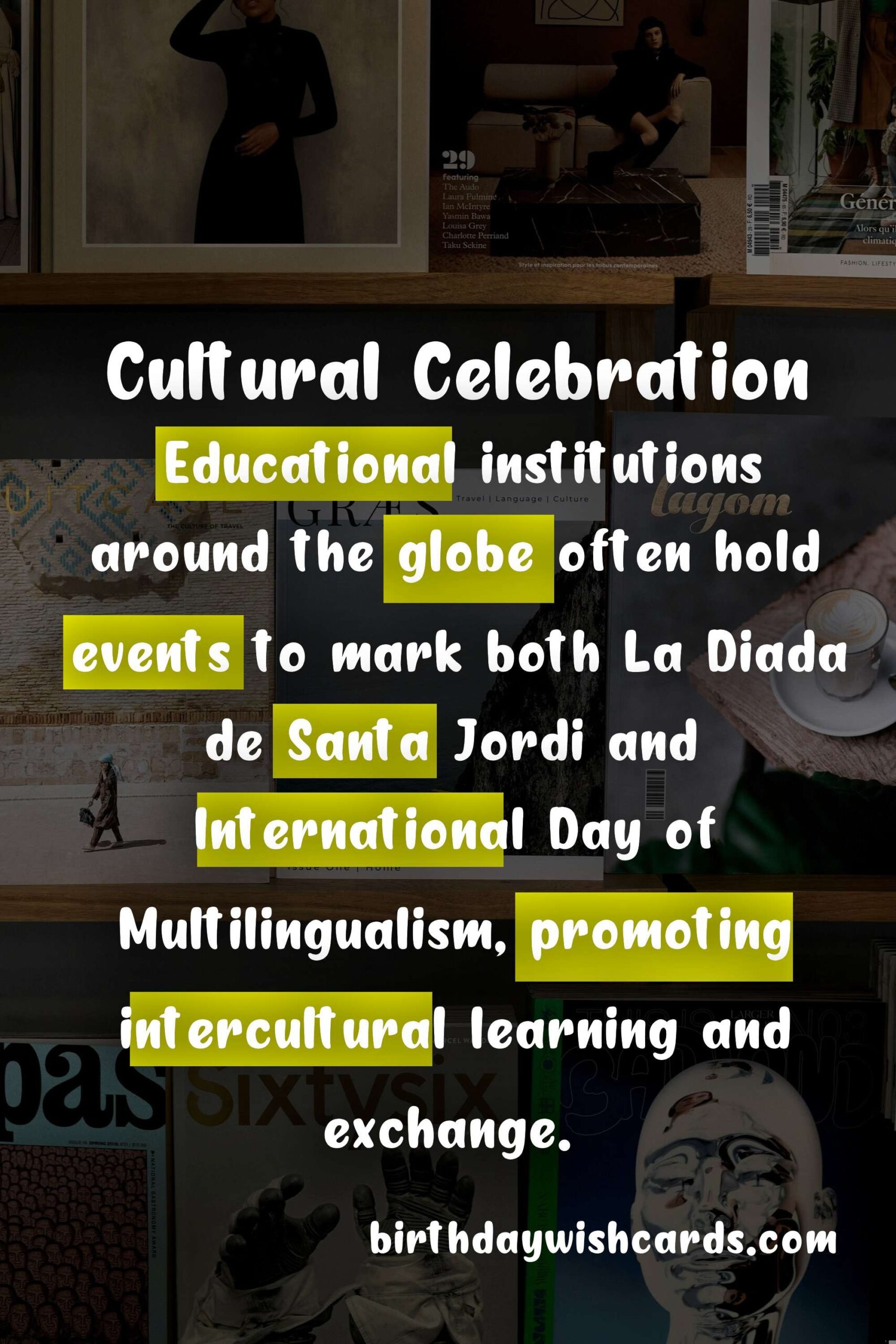 Birthday Wish Cards | Celebrate April 27 with La Diada de Santa Jordi and International Day of Multilingualism