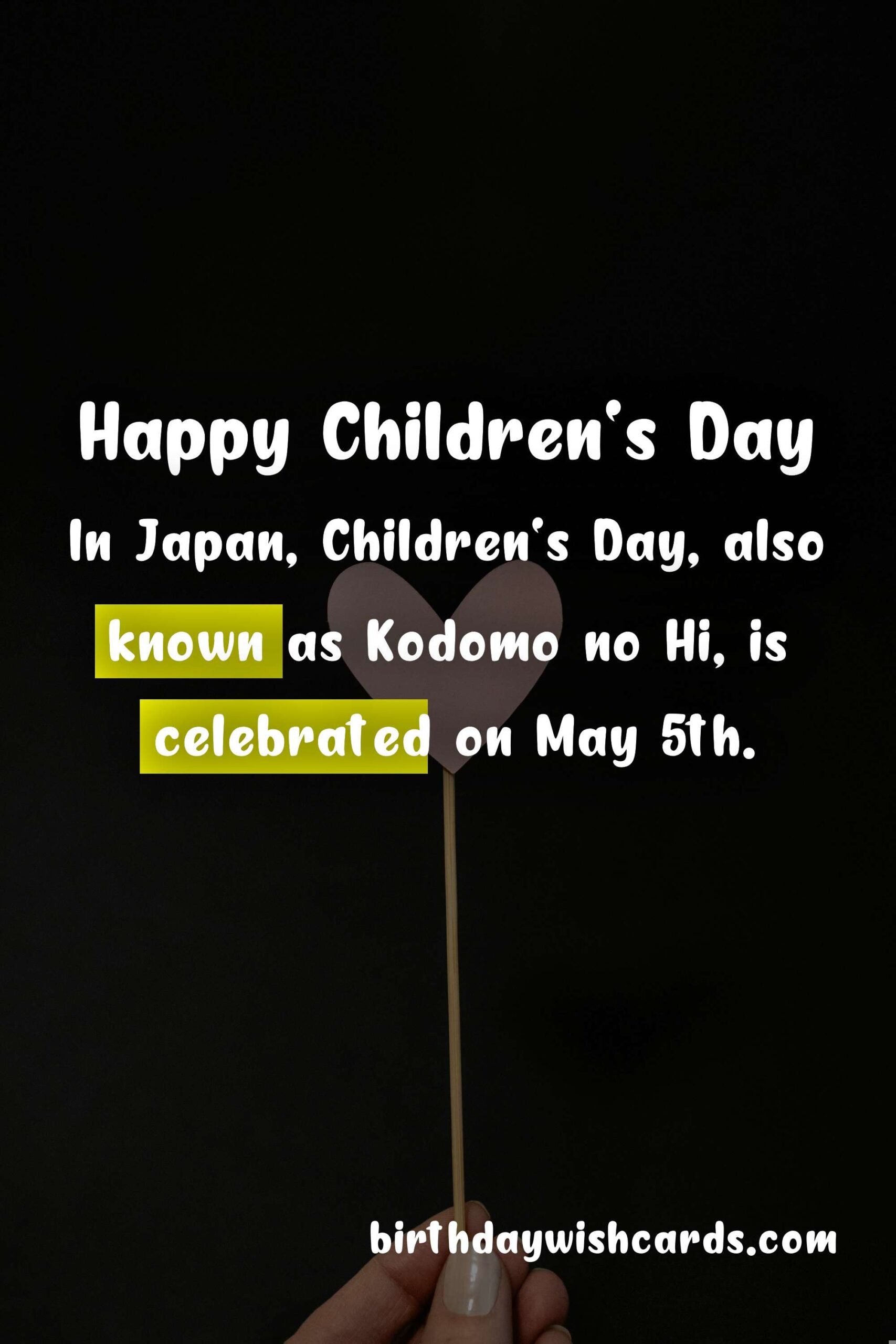 Birthday Wish Cards | First Sunday of June: Children's Day