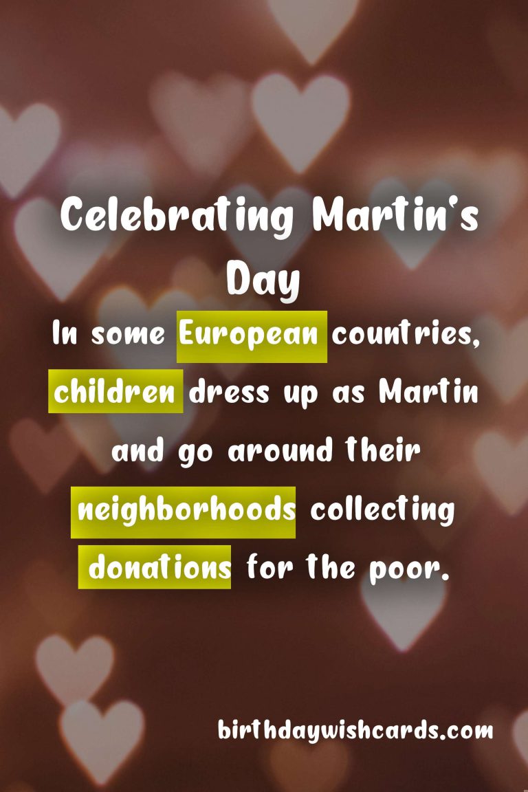 Celebrating Martin’s Day: A Feast for Good Will and Charity