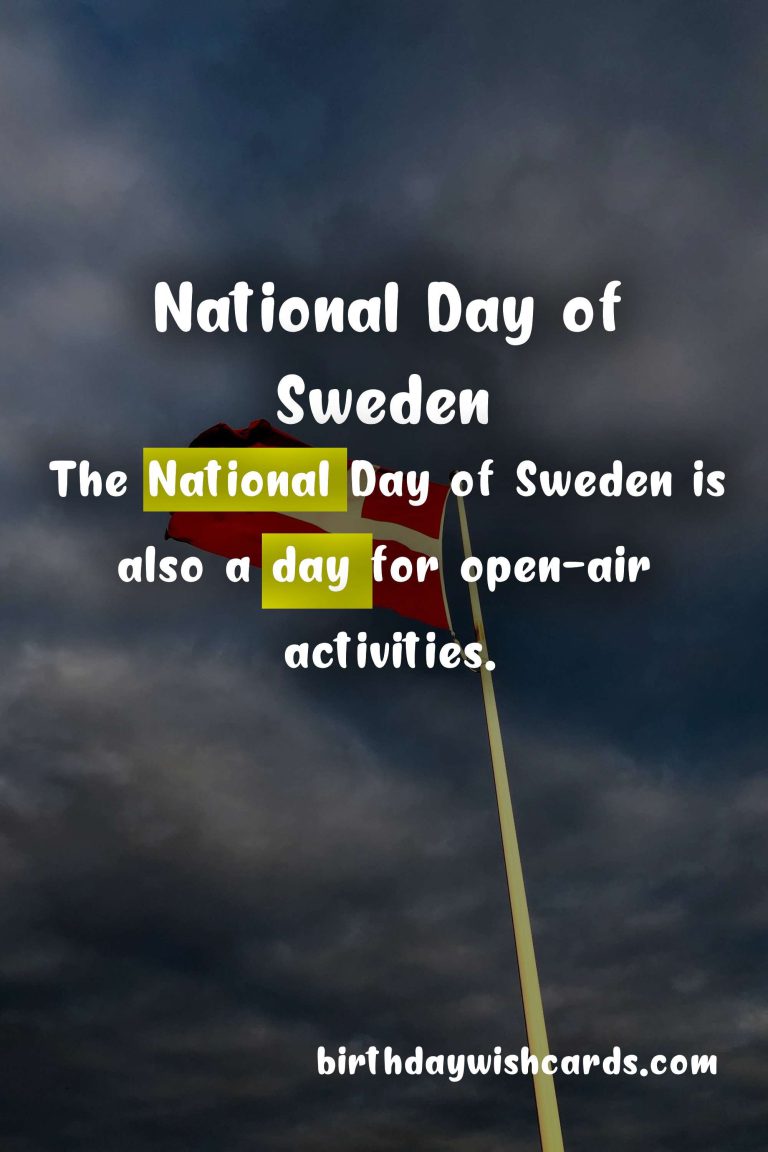 Celebrate the National Day of Sweden – June 6th