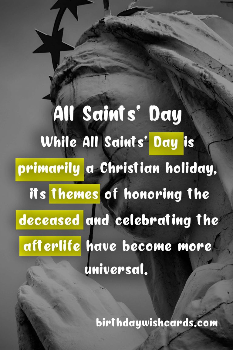 All Saints’ Day – A Day to Celebrate the Saints