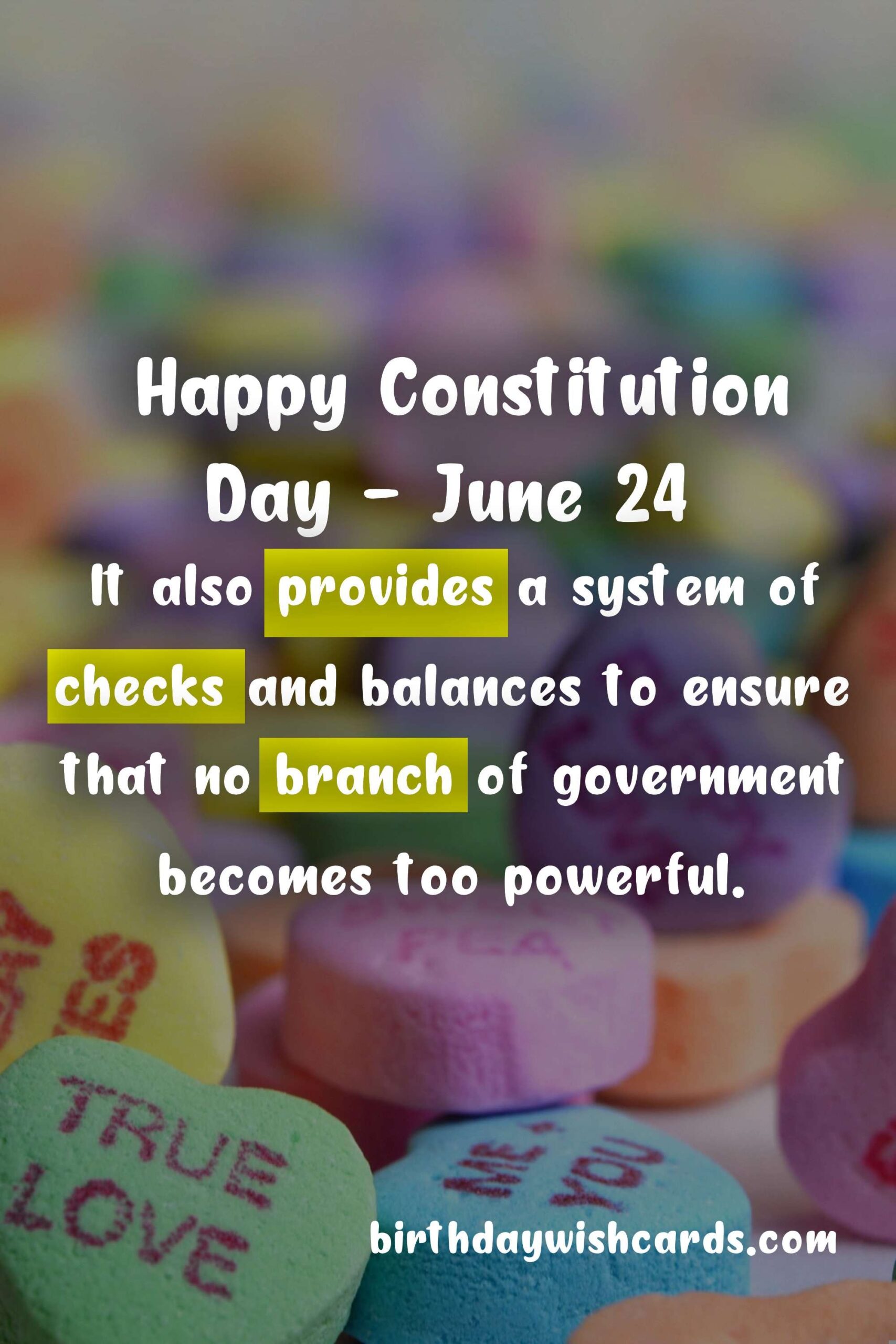 Birthday Wish Cards | Celebrate Constitution Day - June 24 with Joy and Pride