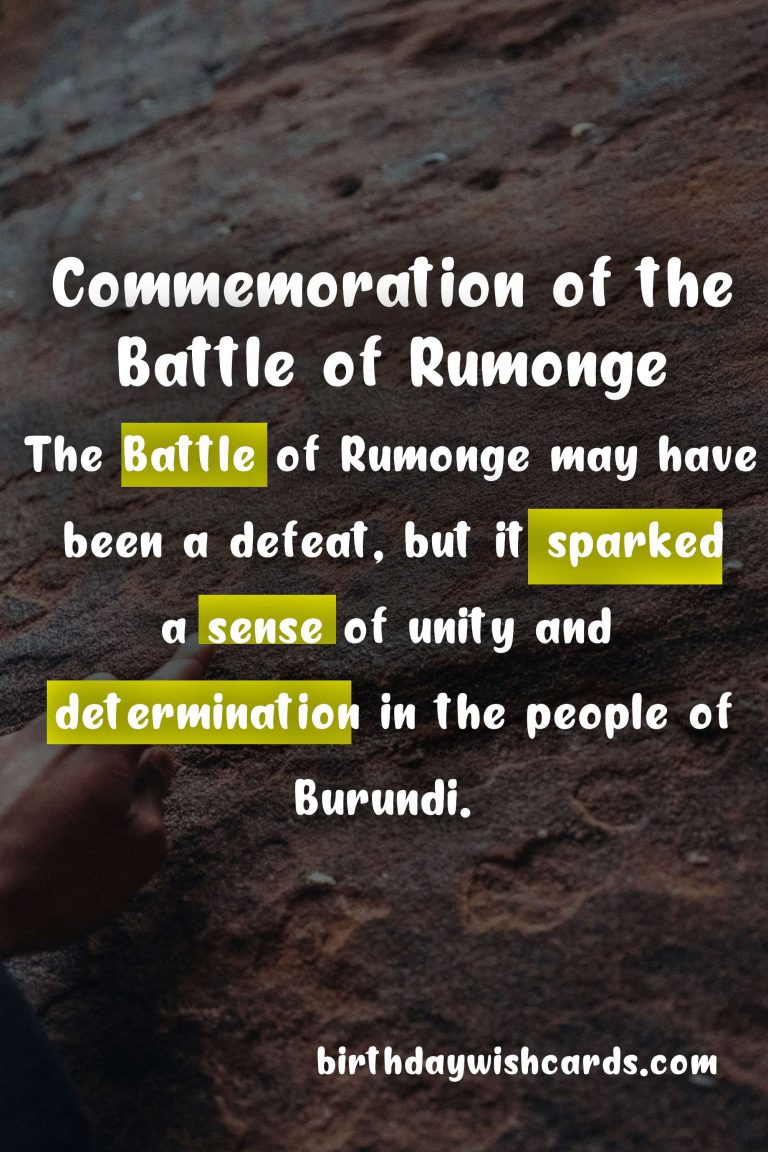 Commemorating the Defining Battle of the Great Lakes Region: August 13: Commemoration of the Battle of Rumonge