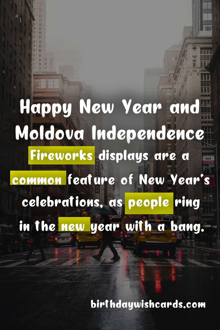 December 31: New Year’s Eve and Moldovan National Day