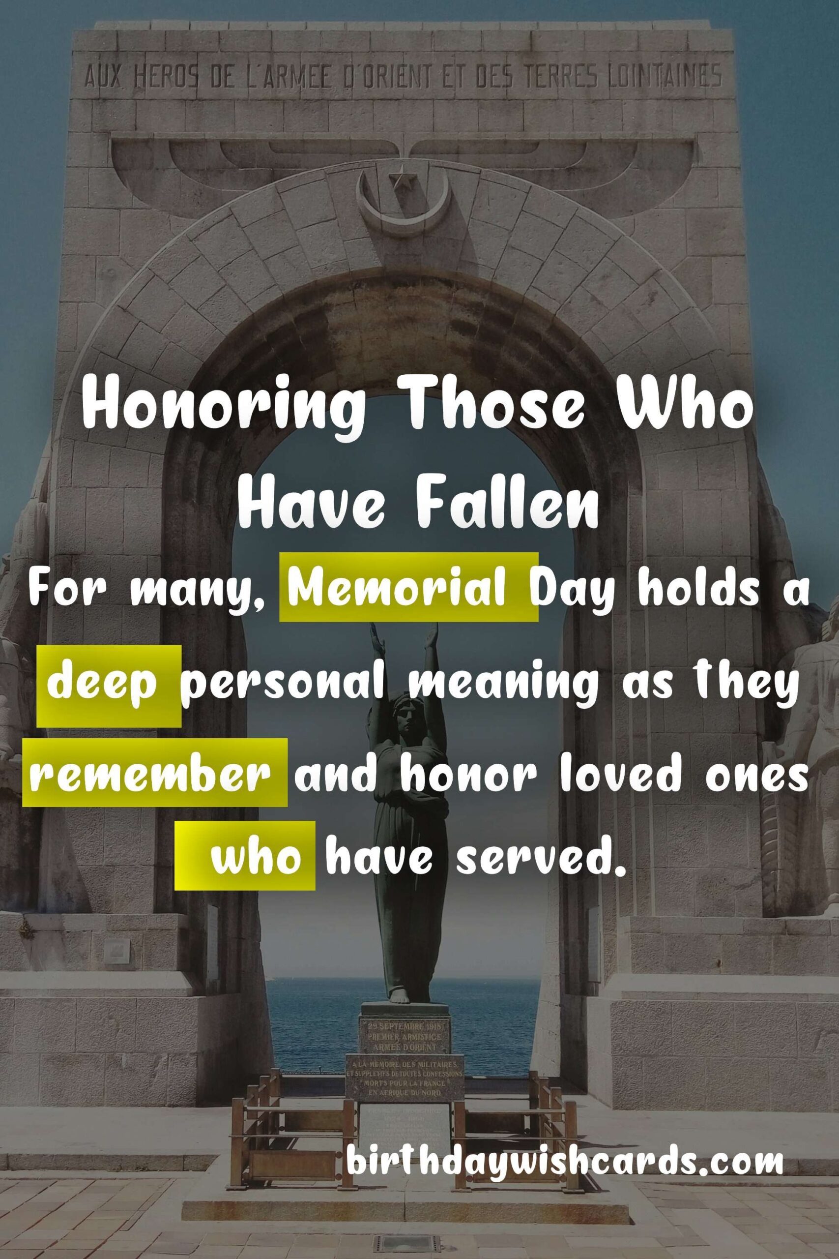 Birthday Wish Cards | Remembering the Sacrifices: The Significance of Memorial Day - June 6