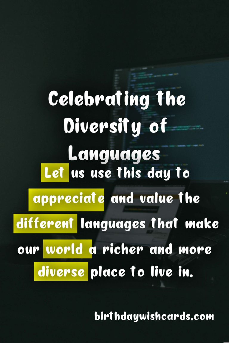 National Language Day – Celebrating the Diversity of Languages