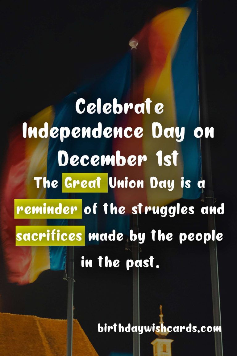 Celebrate Independence Day on December 1st