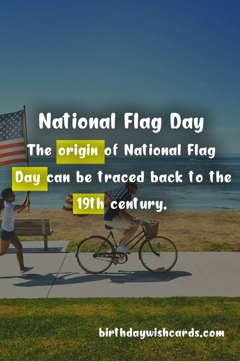 Celebrate National Flag Day on December 1st with Patriotic Pride