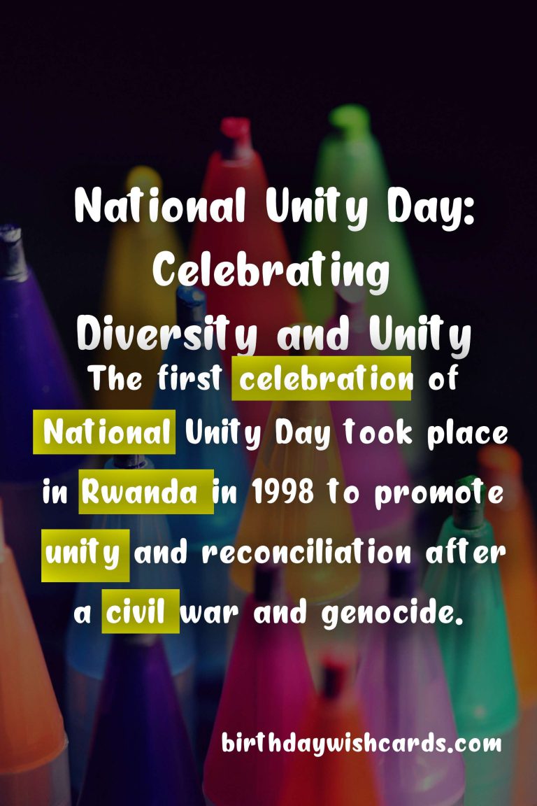 National Unity Day – March 29th: Celebrating Diversity and Unity