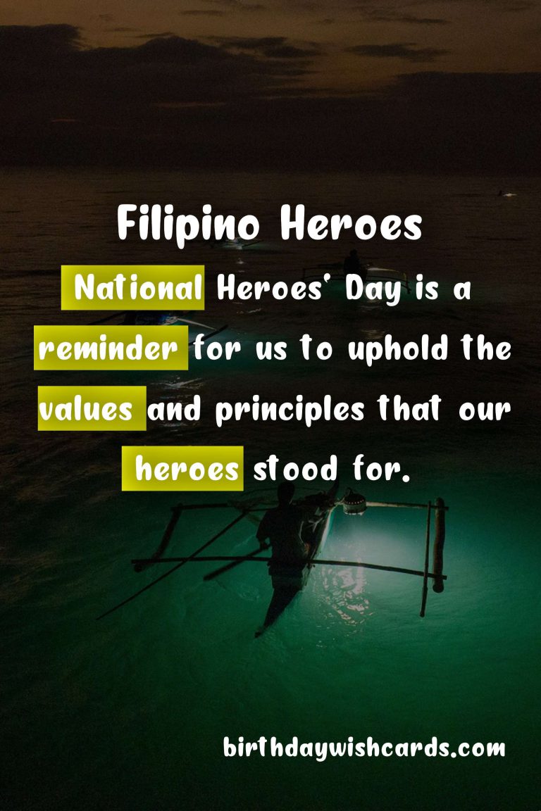National Heroes’ Day – August 13th