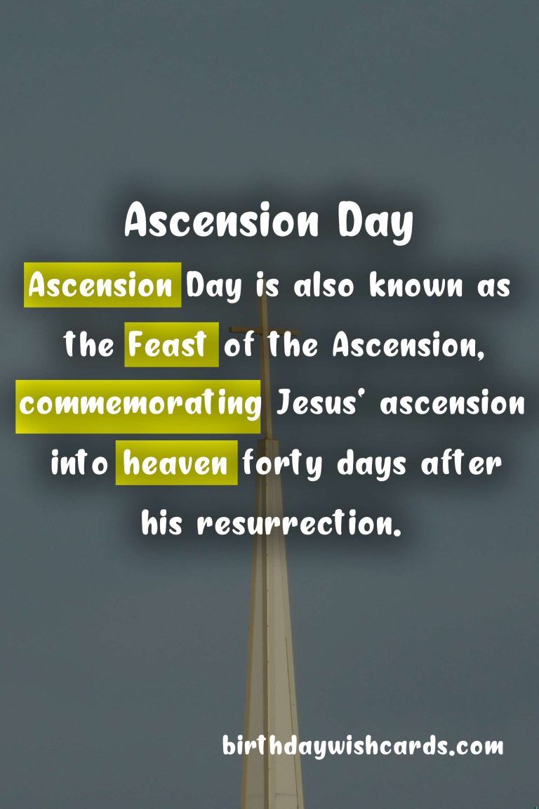Ascension Day: A Celebration of Faith and Revival