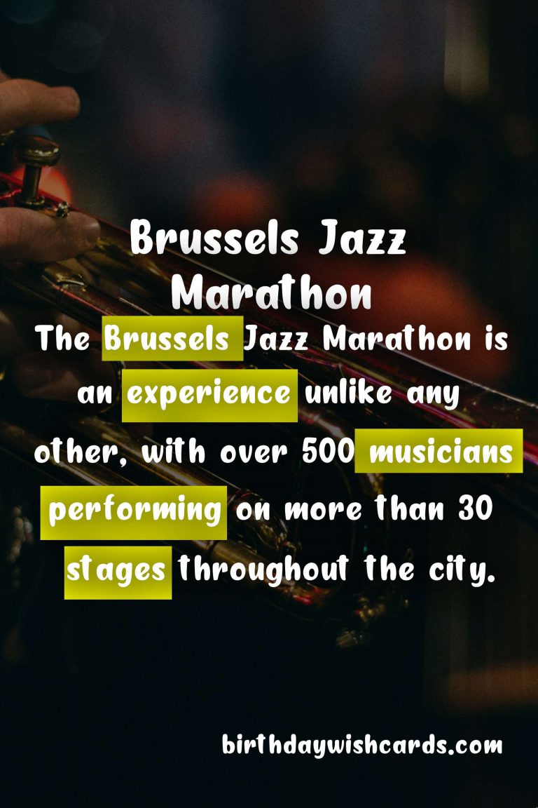 Experience the Rhythmic Charms of the Brussels Jazz Marathon in May and June