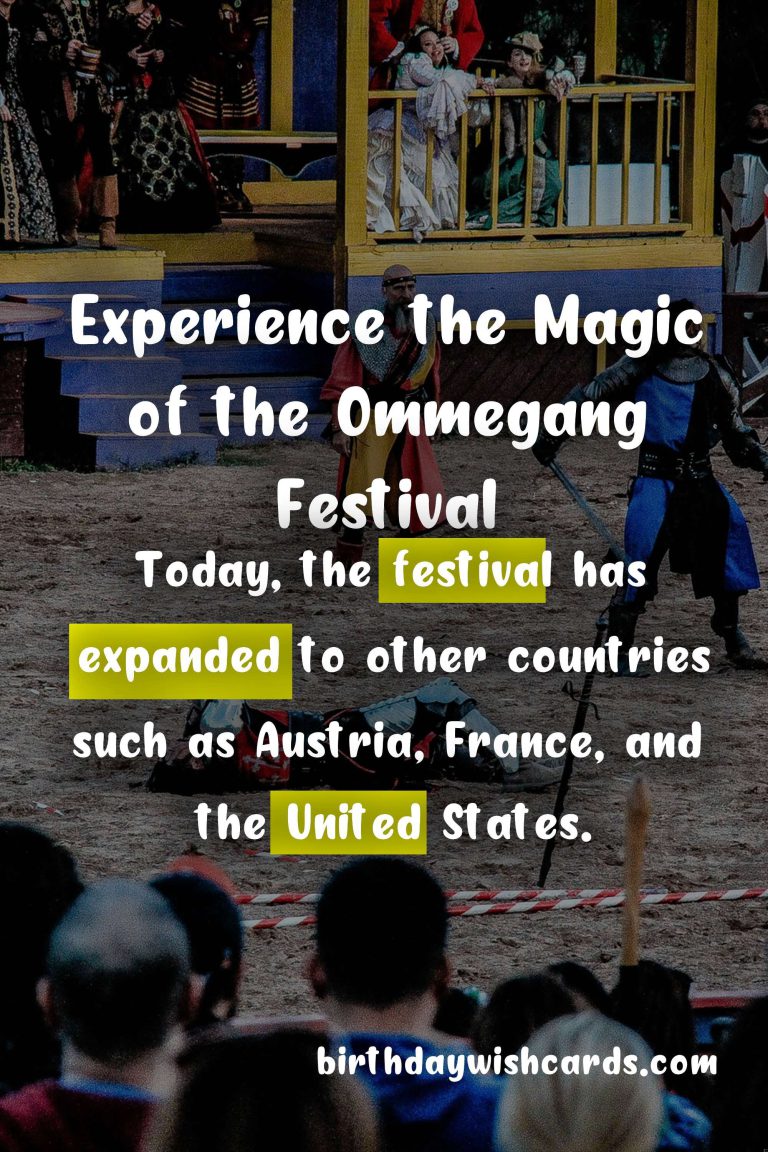 Celebrate the Month of June with the Ommegang Festival