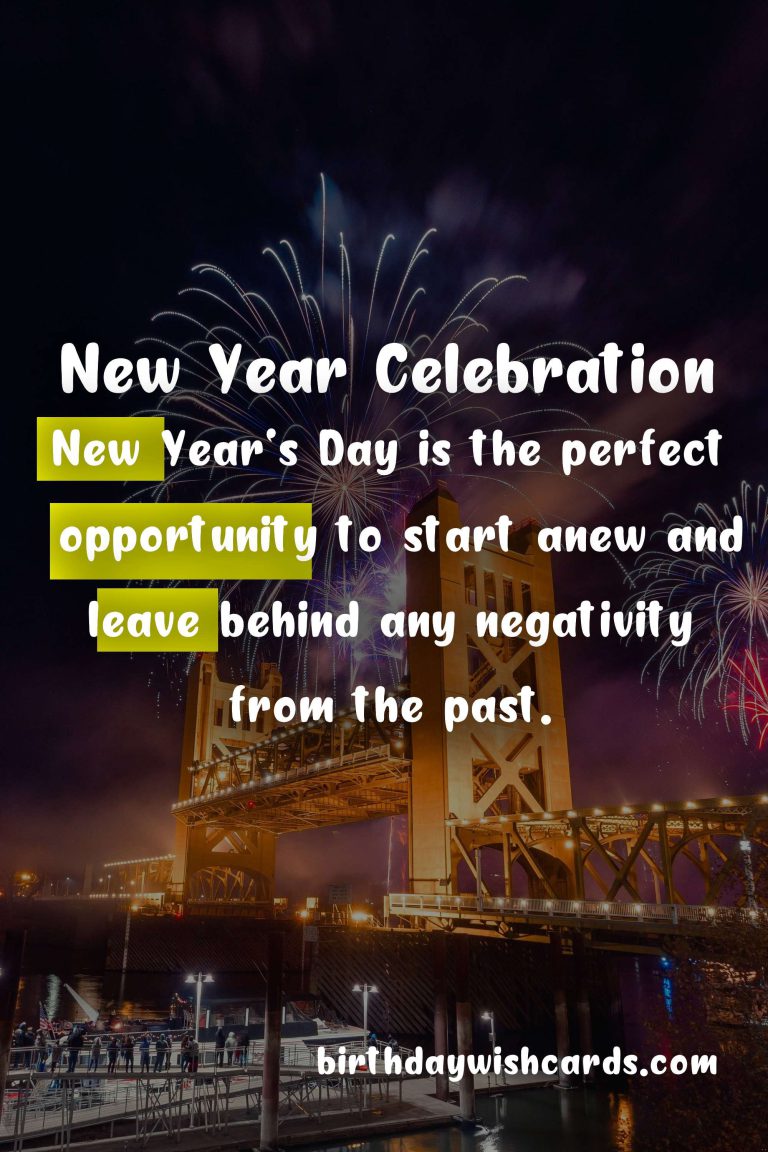 January 1st: New Year’s Day