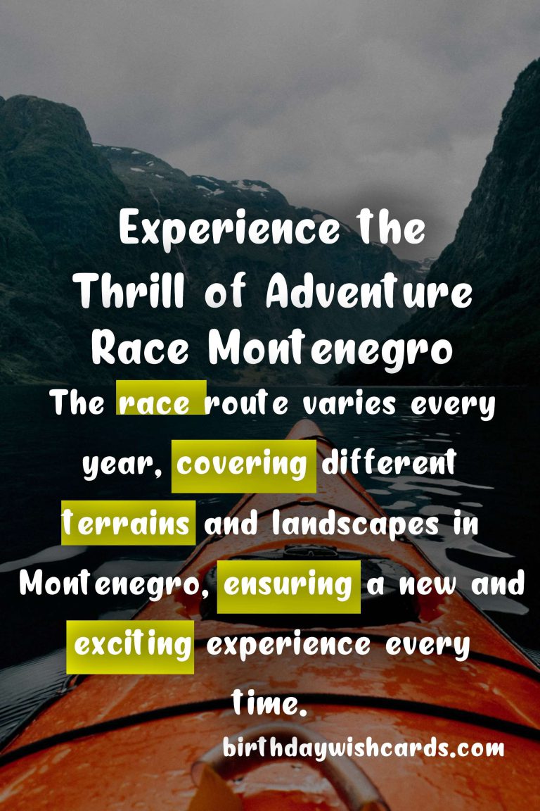 Experience the Thrill of Adventure Race Montenegro – June 19, 2021