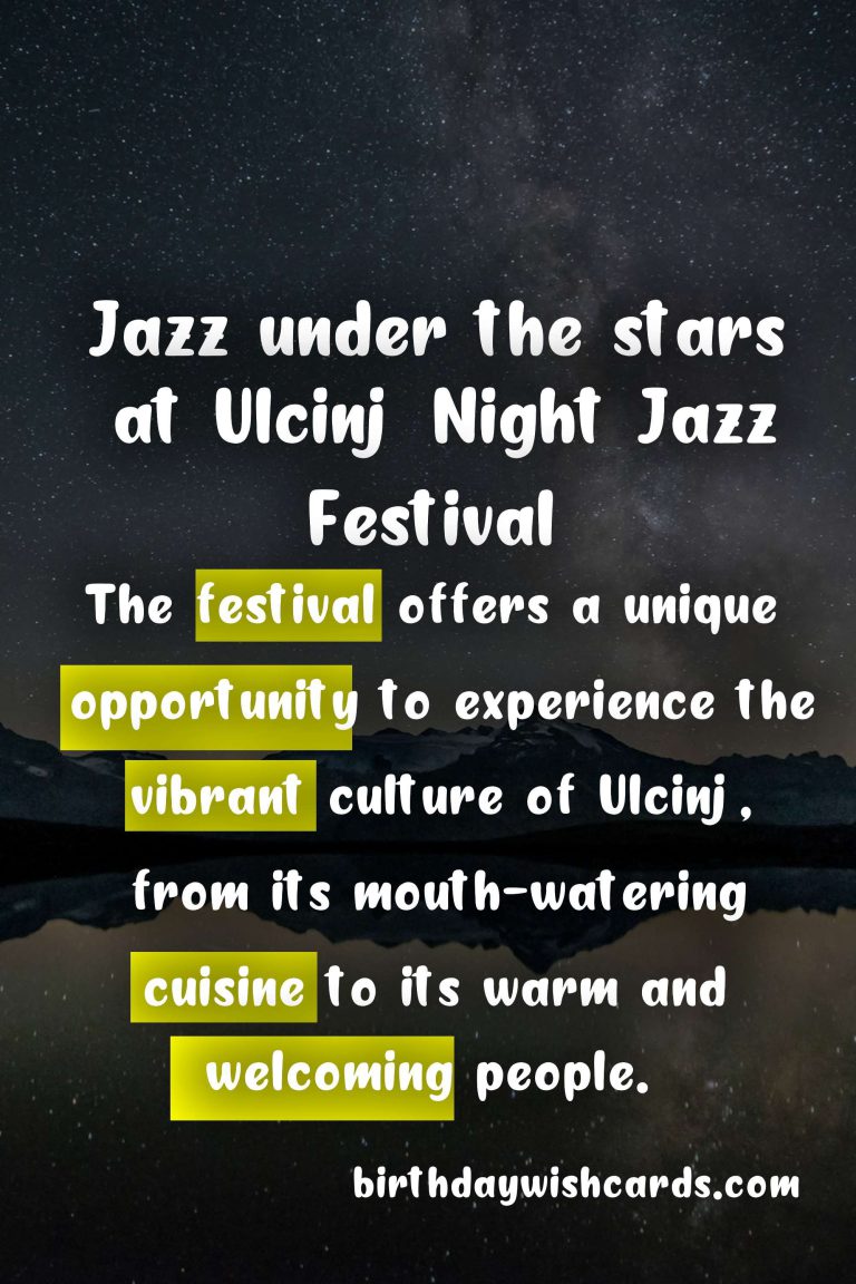 Experience the Magic of Jazz at Ulcinj Night Jazz Festival – July 15-17, 2021