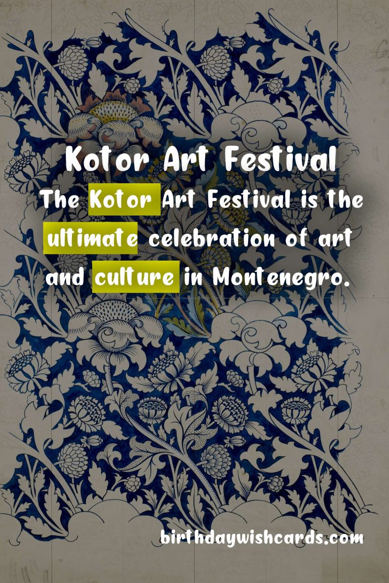 Discover the Magic of Kotor Art Festival – September 9-14, 2021
