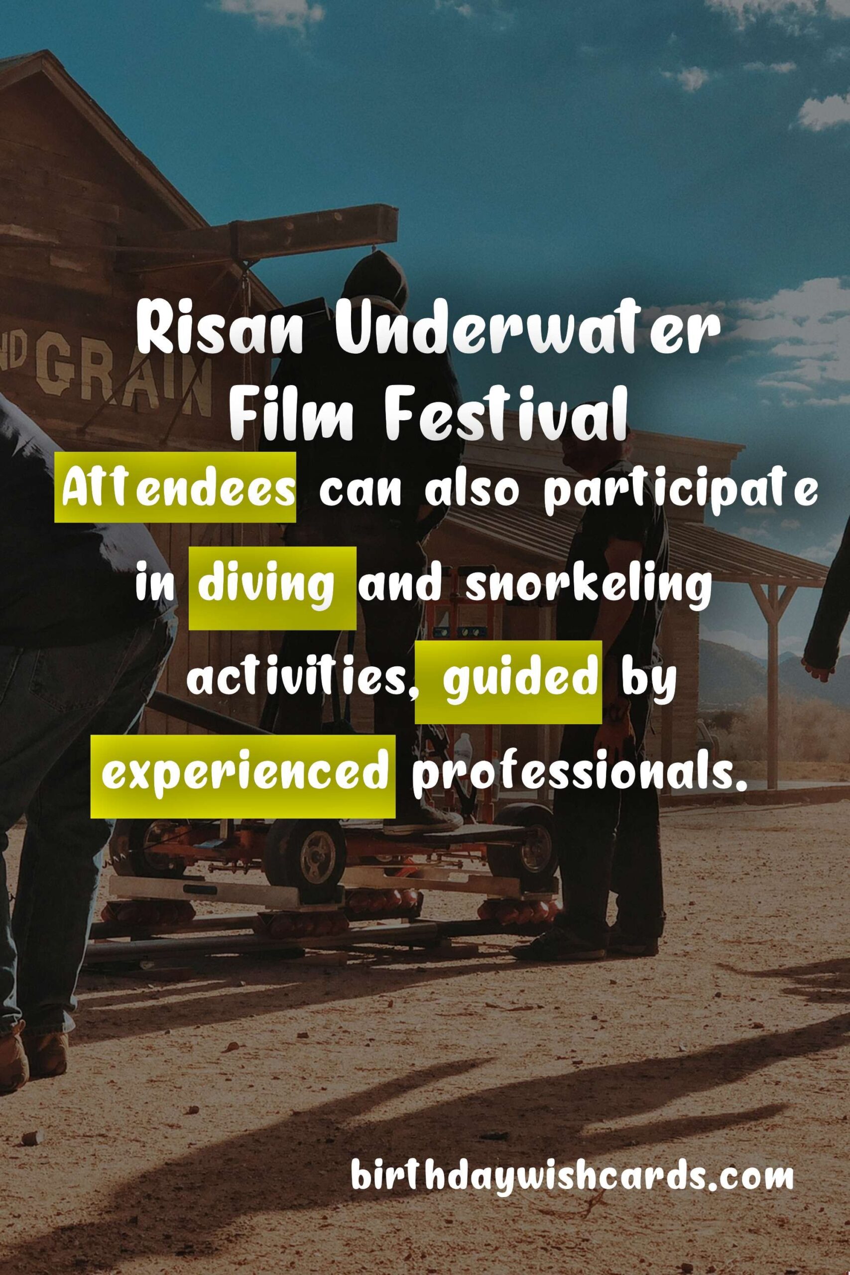 Birthday Wish Cards | Experience the Wonders of the Sea at Risan Underwater Film Festival - September 28-October 2, 2021